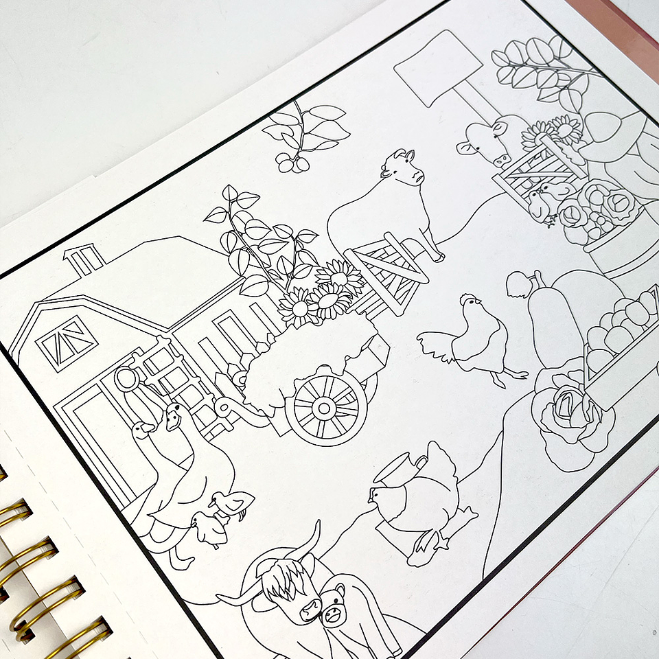 SCENES & LANDSCAPES COLORING BOOK  4