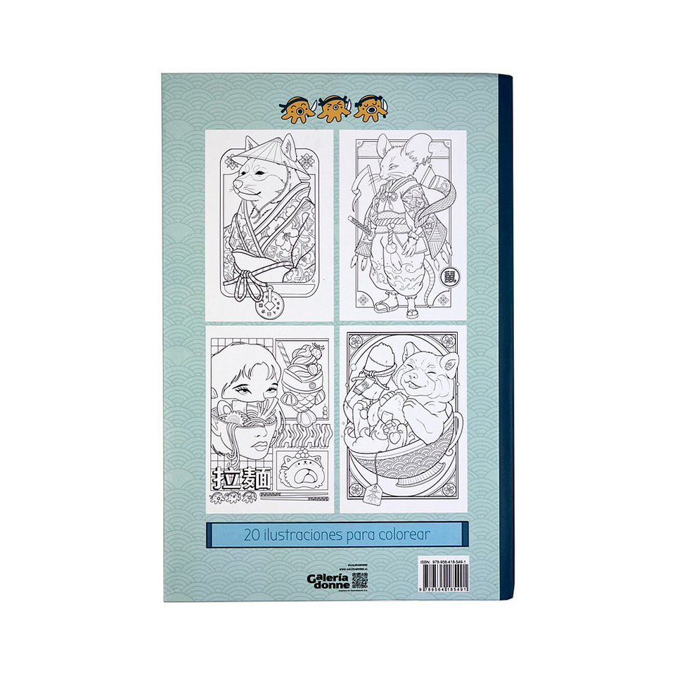 LIBRO KAWAII COLORING BOOK POR POLILLATATTOO 9789564185491 2