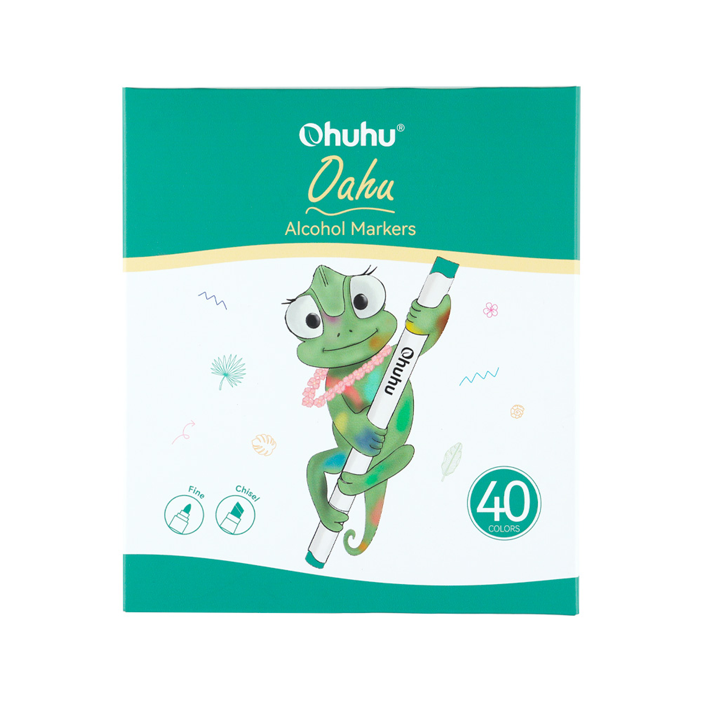 OHUHU 40 MARCADORES DE ALCOHOL + 1 BLENDER FINA & BISELADA 4