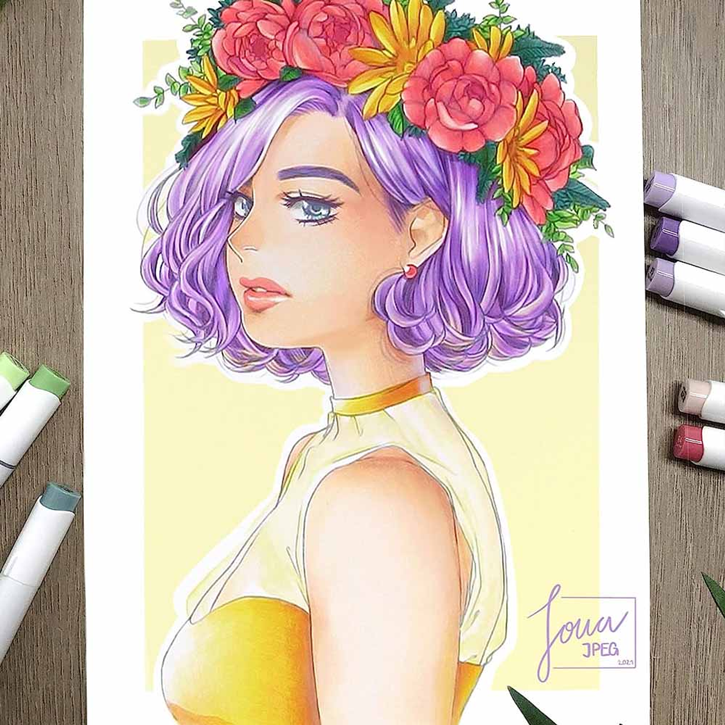 OHUHU 48 MARCADORES DE ALCOHOL TONOS MEDIOS + 1 BLENDER PINCEL & BISELADA 5