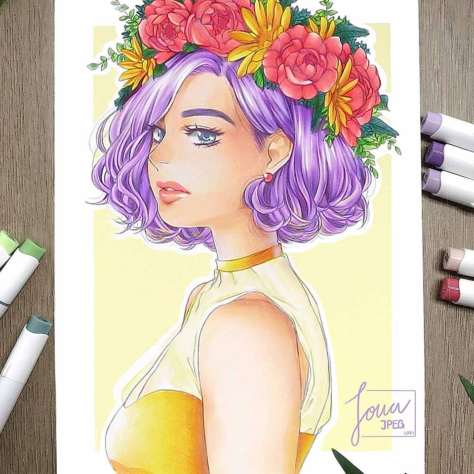 OHUHU 48 MARCADORES DE ALCOHOL TONOS MEDIOS + 1 BLENDER PINCEL & BISELADA 5