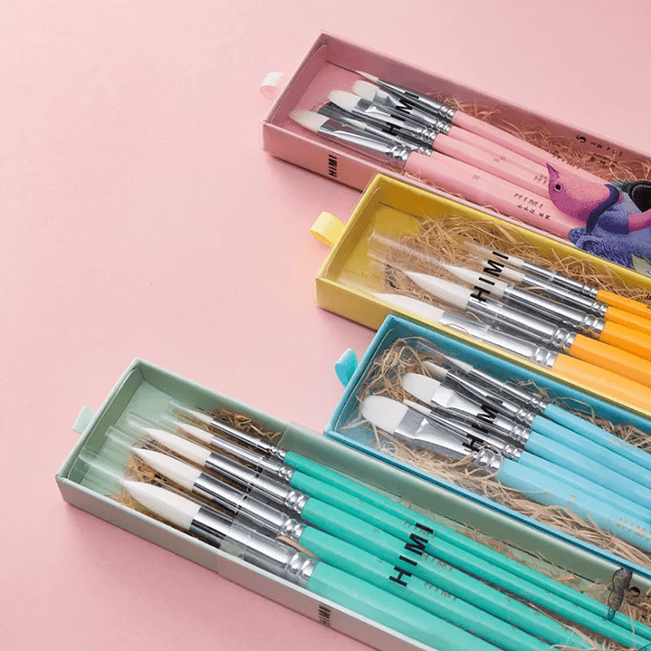 HIMI LITTLE BIRD SET DE 5 PINCELES BLUE  3