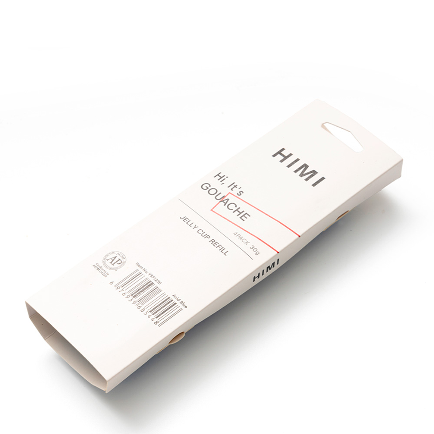 TITANIUM WHITE 068 RECAMBIO DE PINTURA GOUACHE HIMI DE 30 ML 4 UNIDADES  3