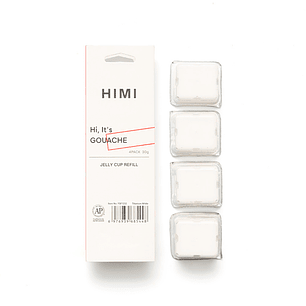 TITANIUM WHITE 068 RECAMBIO DE PINTURA GOUACHE HIMI DE 30 ML 4 UNIDADES 