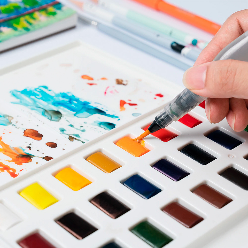 HIMI SQUARE WATERCOLOR KIT 36 COLORS  6