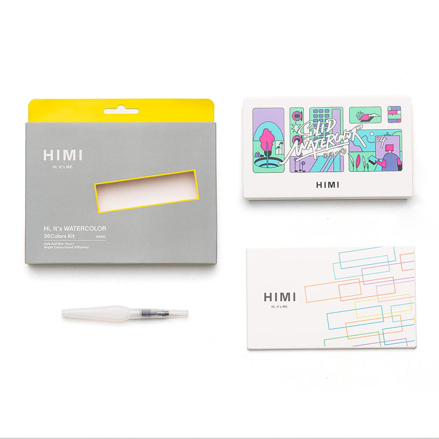 HIMI SQUARE WATERCOLOR KIT 24 COLORS  5