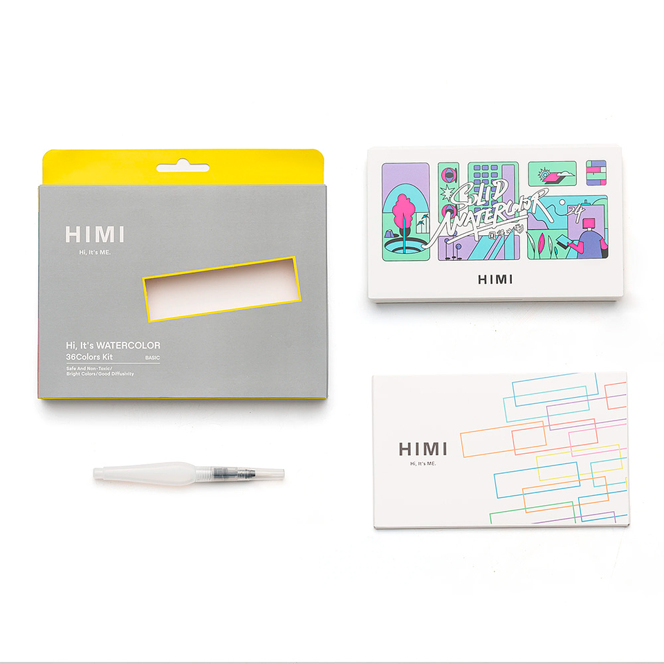 HIMI SQUARE WATERCOLOR KIT 24 COLORS  5