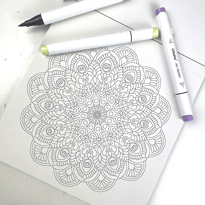 BLOCK PARA COLOREAR MANDALAS  3