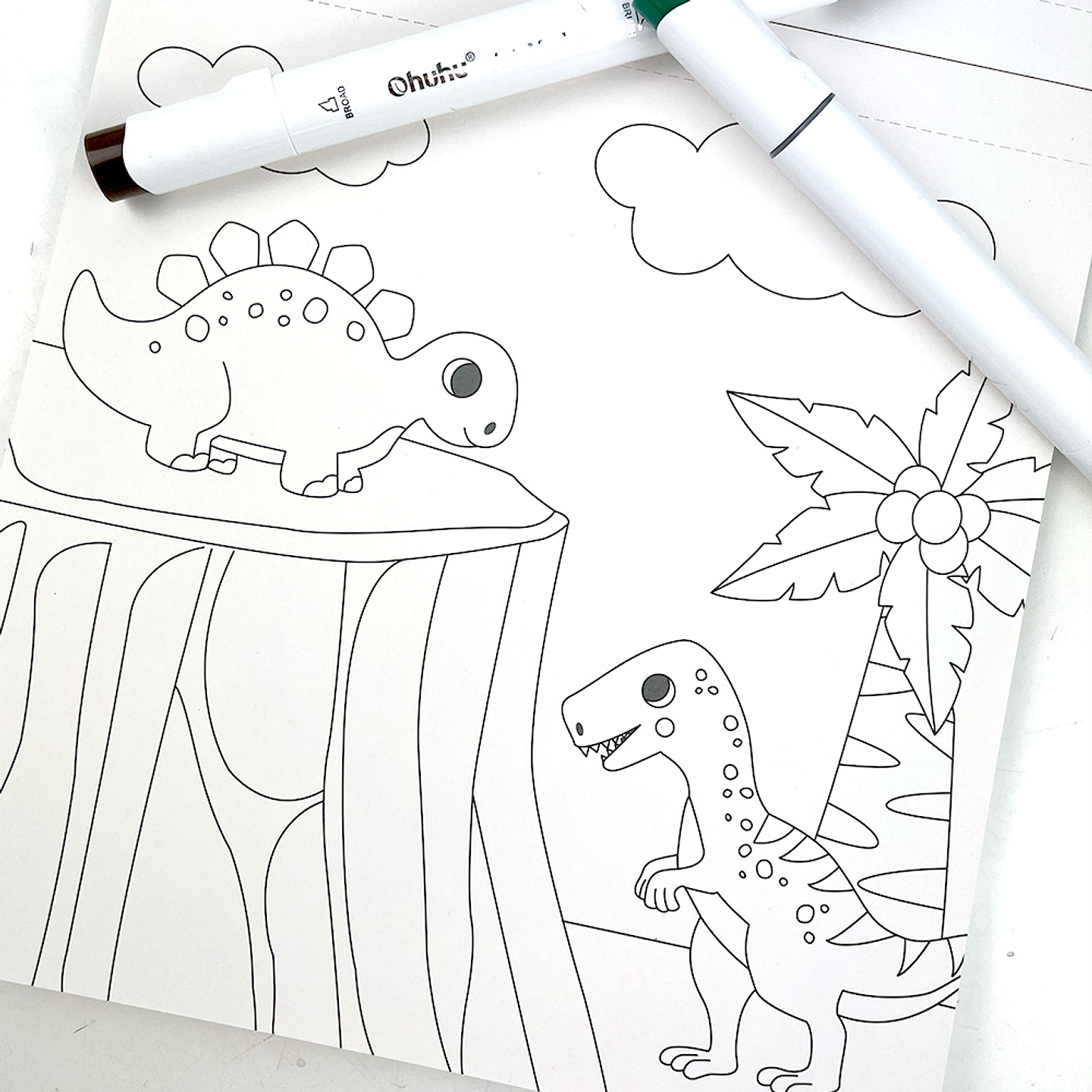 BLOCK PARA COLOREAR DINOS  4