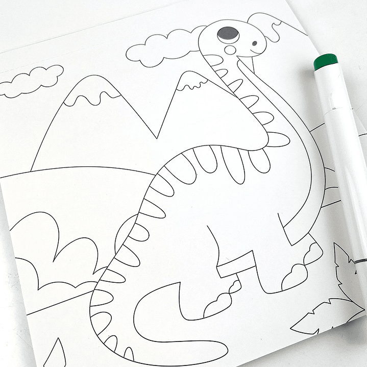 BLOCK PARA COLOREAR DINOS  5