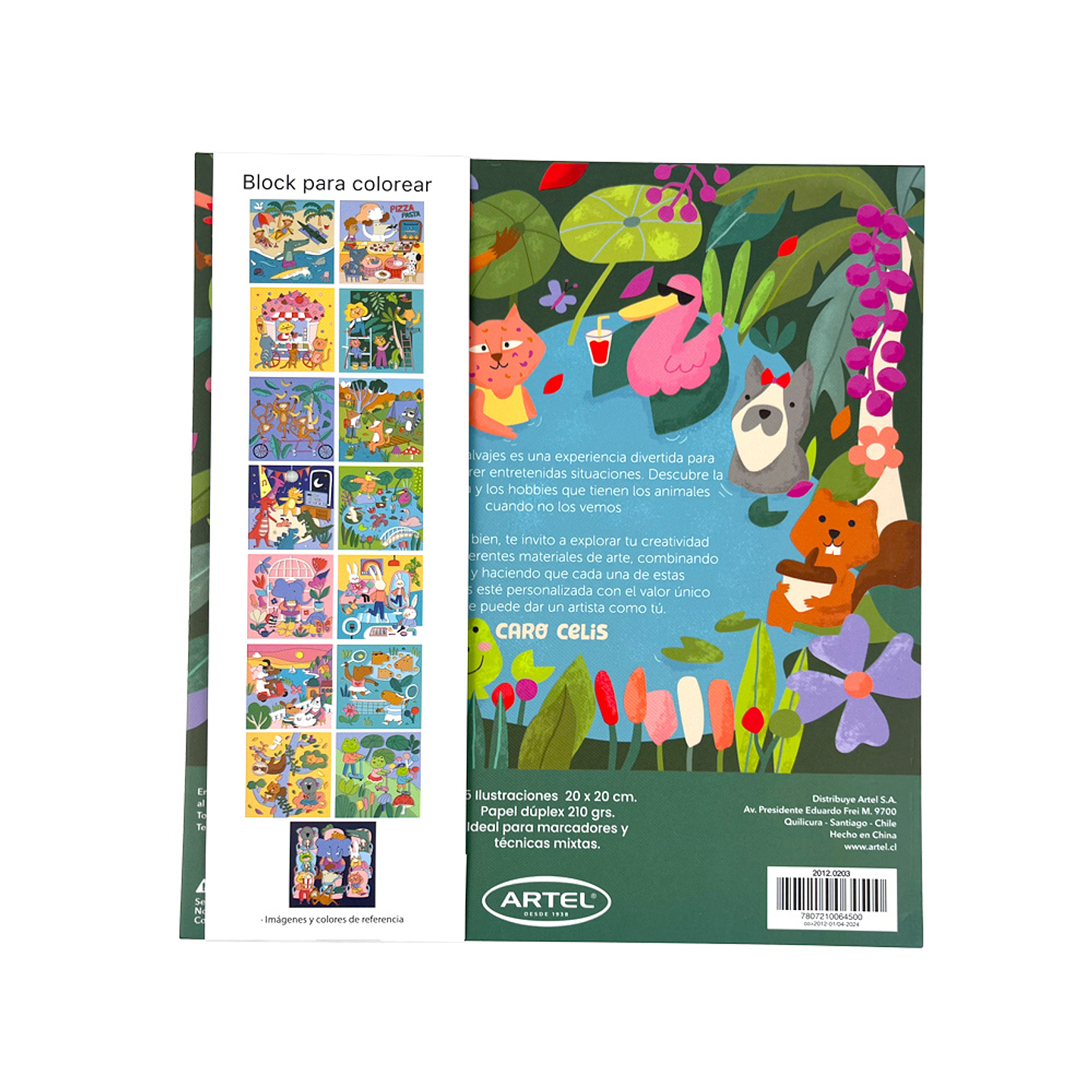 BLOCK PARA COLOREAR AVENTURAS SALVAJES  2