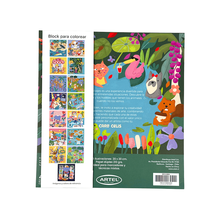 BLOCK PARA COLOREAR AVENTURAS SALVAJES  2