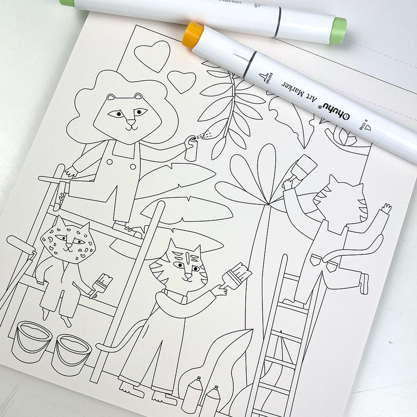 BLOCK PARA COLOREAR AVENTURAS SALVAJES  3