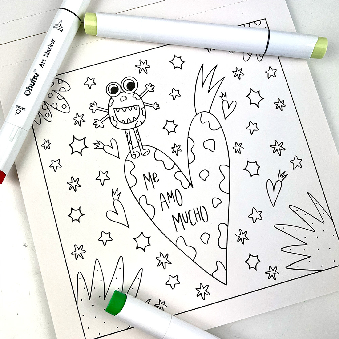 BLOCK PARA COLOREAR UNIVERSO PETIT  3