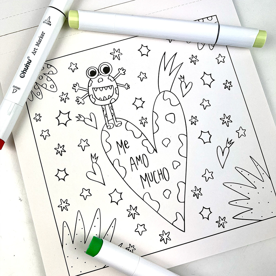 BLOCK PARA COLOREAR UNIVERSO PETIT  3