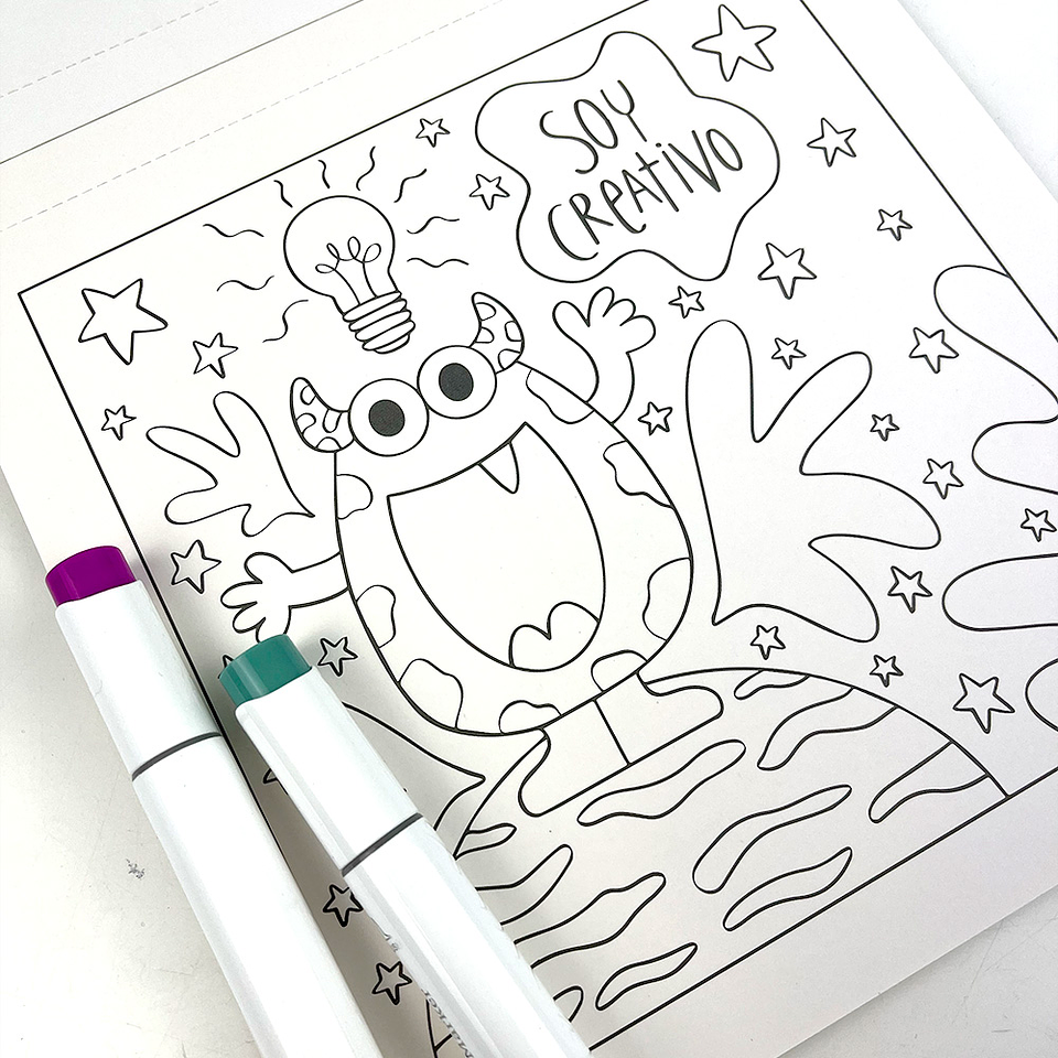 BLOCK PARA COLOREAR UNIVERSO PETIT  4