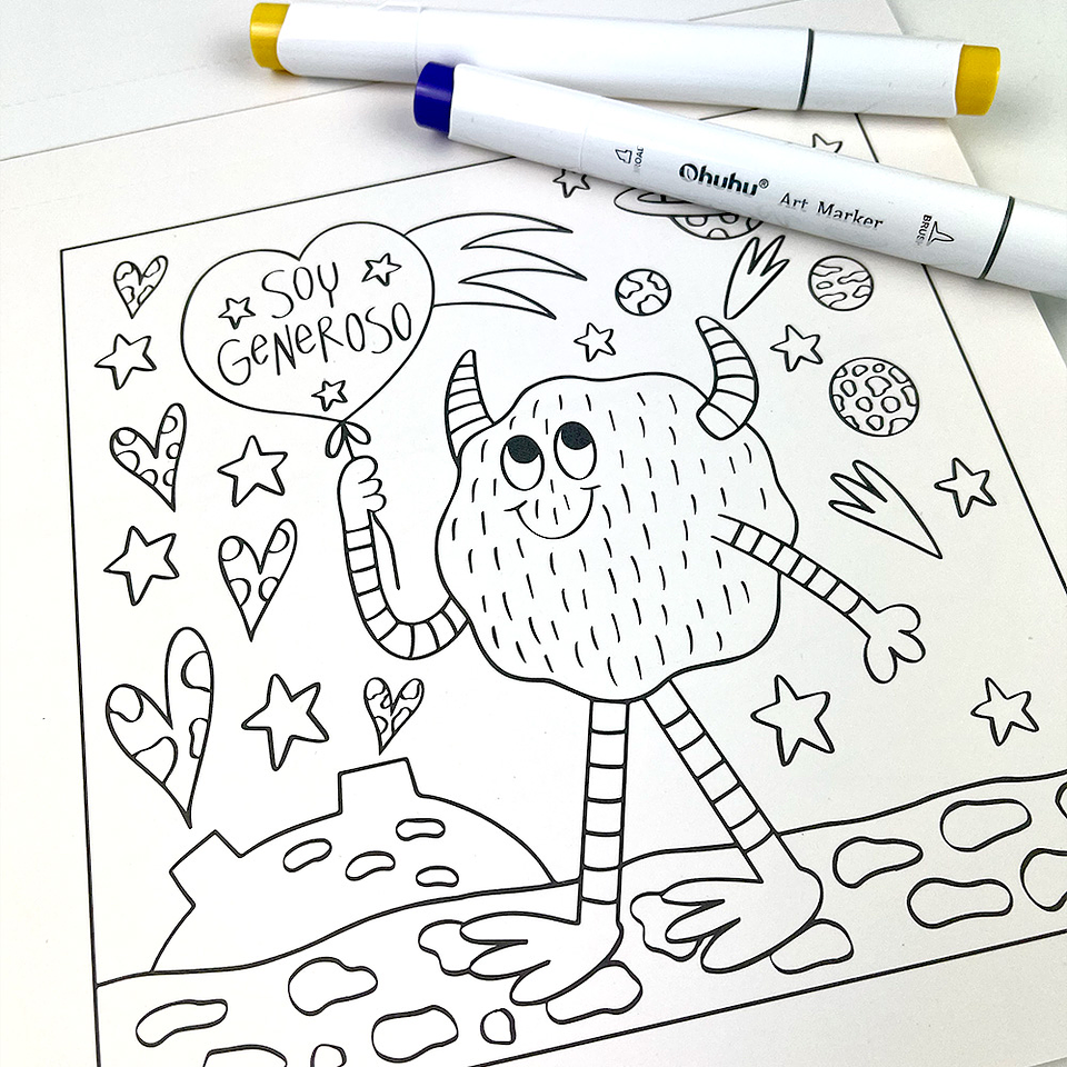 BLOCK PARA COLOREAR UNIVERSO PETIT  5