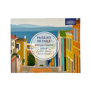 BLOCK PARA COLOREAR PAISAJES DE CHILE 