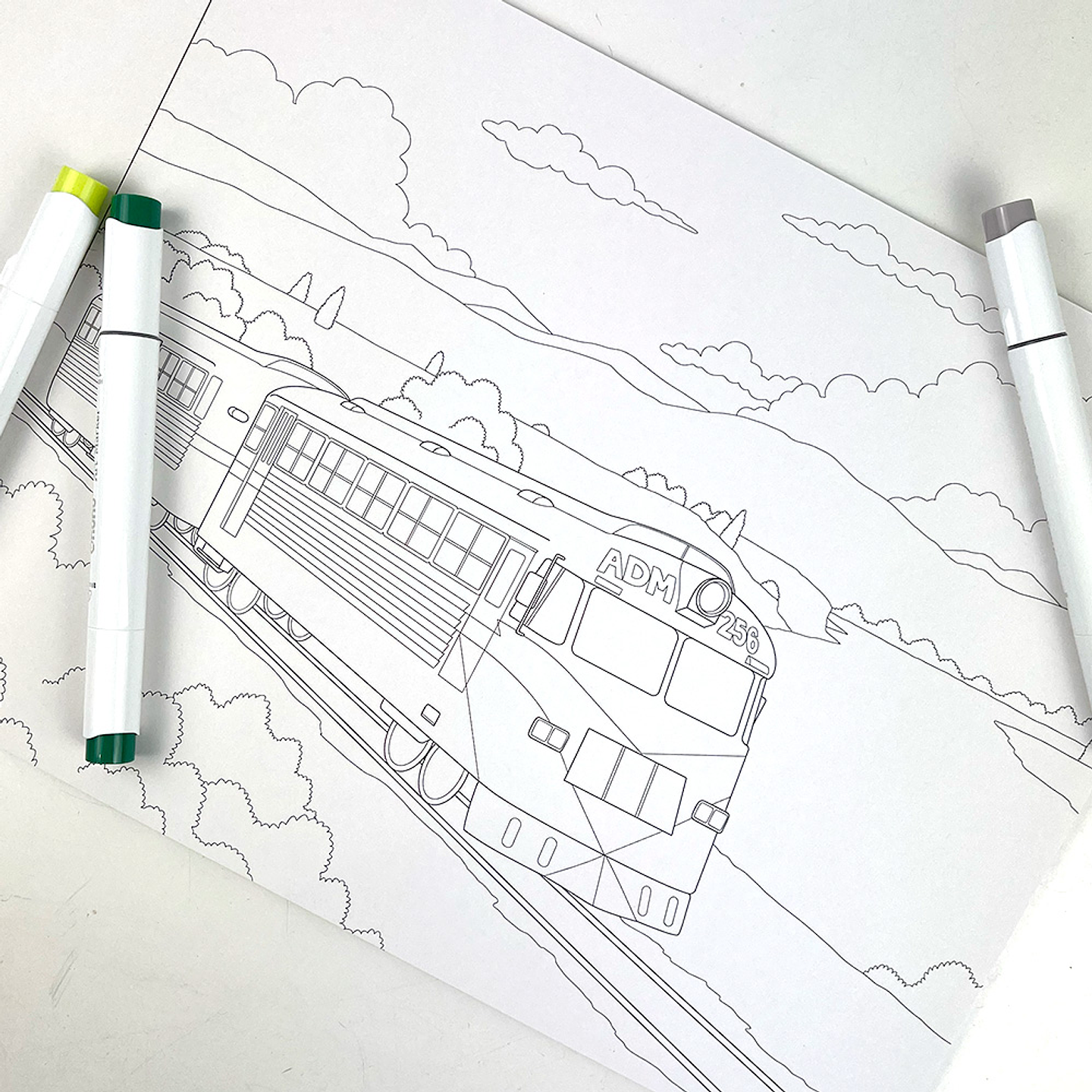 BLOCK PARA COLOREAR PAISAJES DE CHILE  3