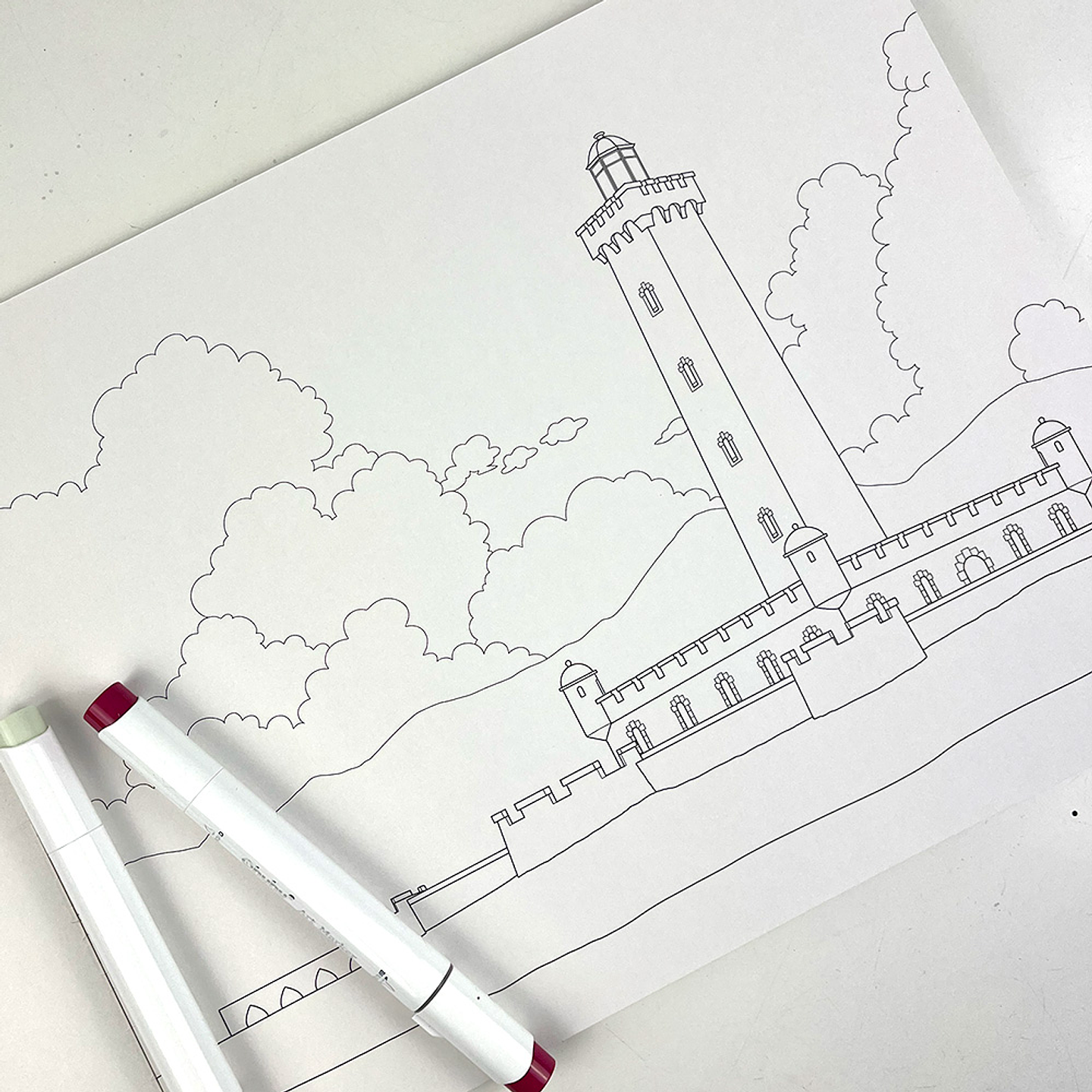 BLOCK PARA COLOREAR PAISAJES DE CHILE  4