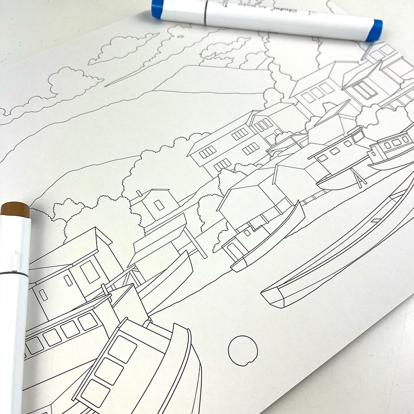 BLOCK PARA COLOREAR PAISAJES DE CHILE  5