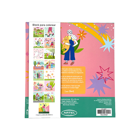 BLOCK PARA COLOREAR AMIGAS EN COLORES 