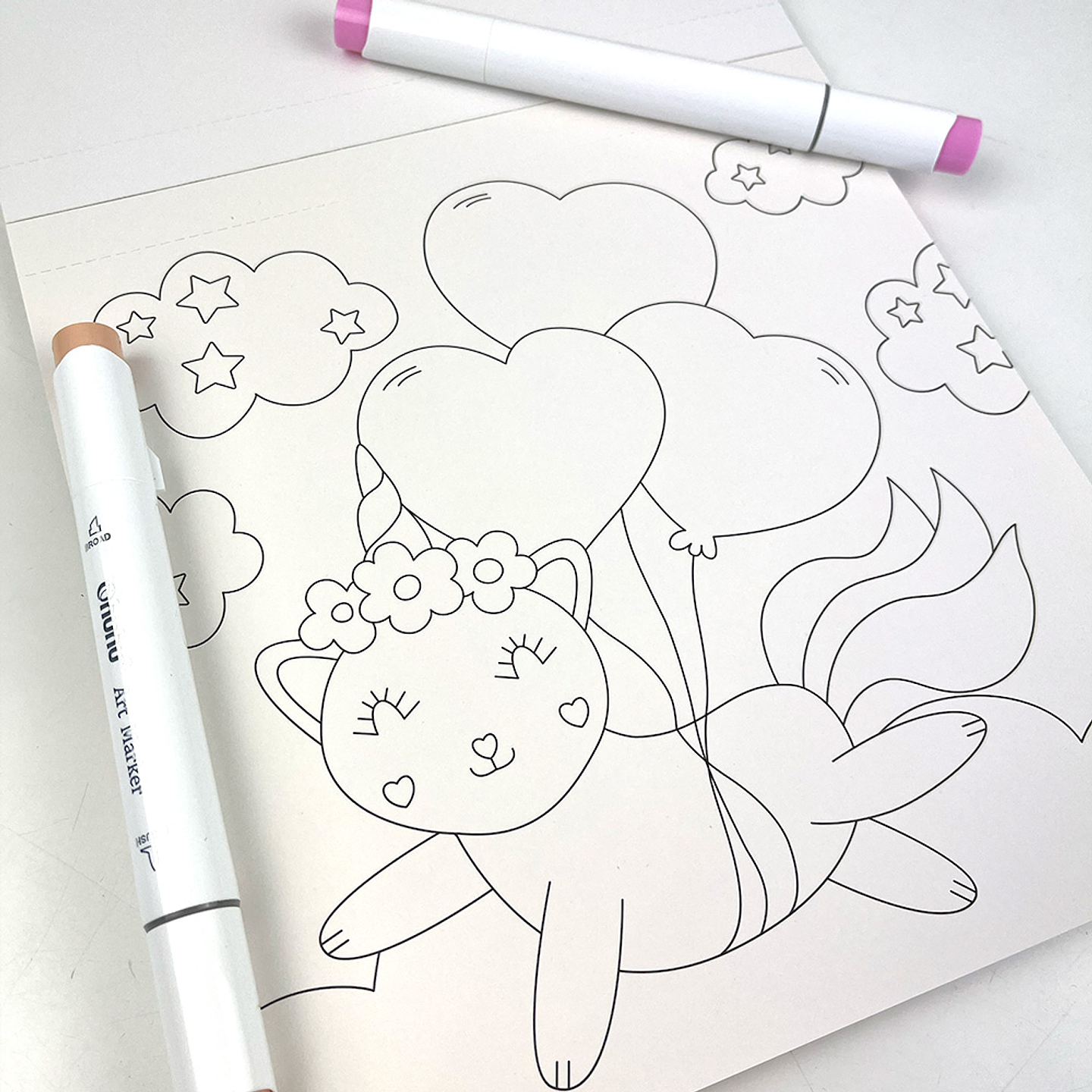 BLOCK PARA COLOREAR UNICORNIOS Y MAGIA  3