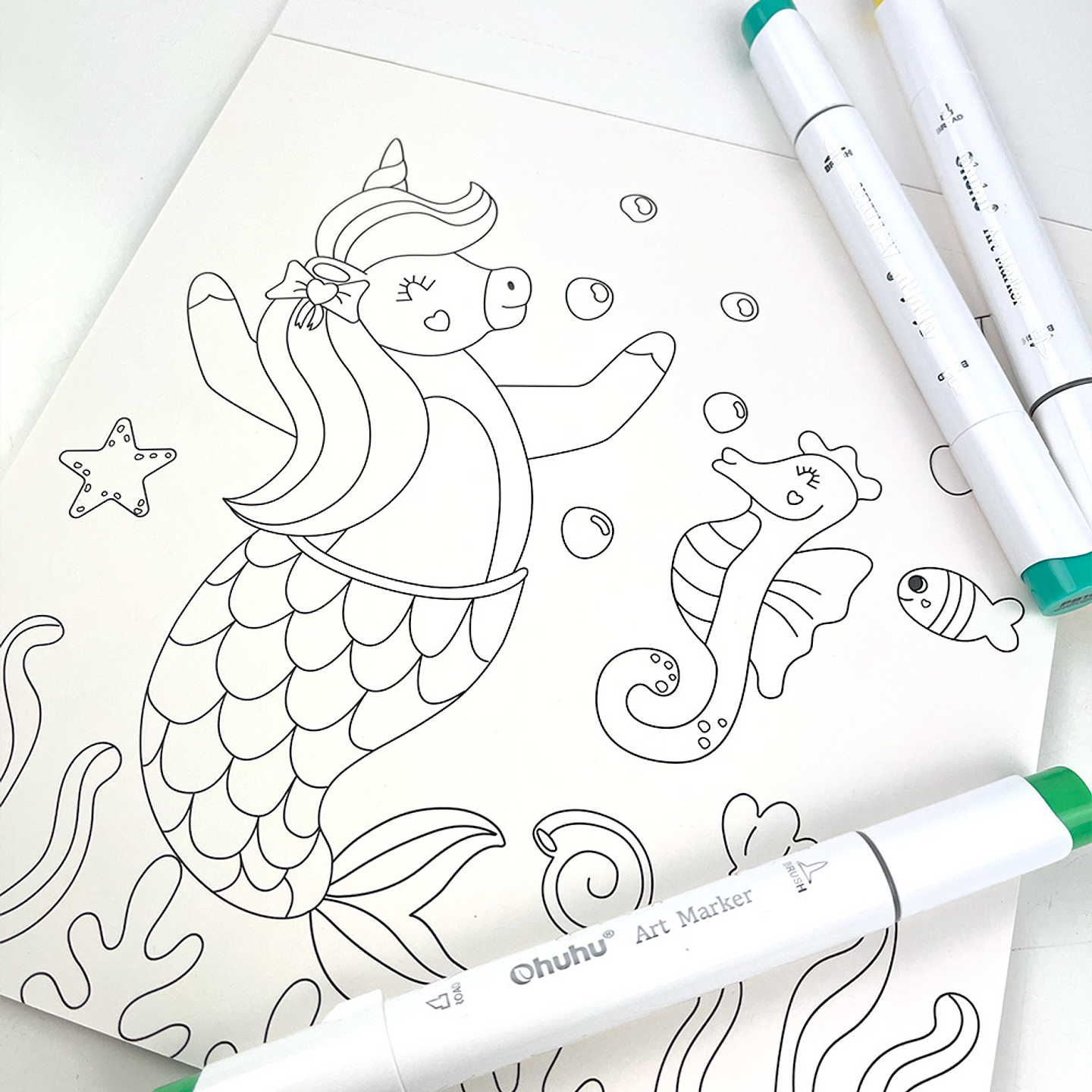 BLOCK PARA COLOREAR UNICORNIOS Y MAGIA  4