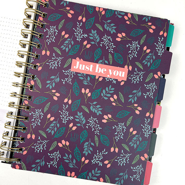 PLANNER 12 MESES 2025/BLACK FLOWER 16X21CM  3