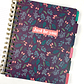 PLANNER 12 MESES 2025/BLACK FLOWER 16X21CM  - Miniatura 3
