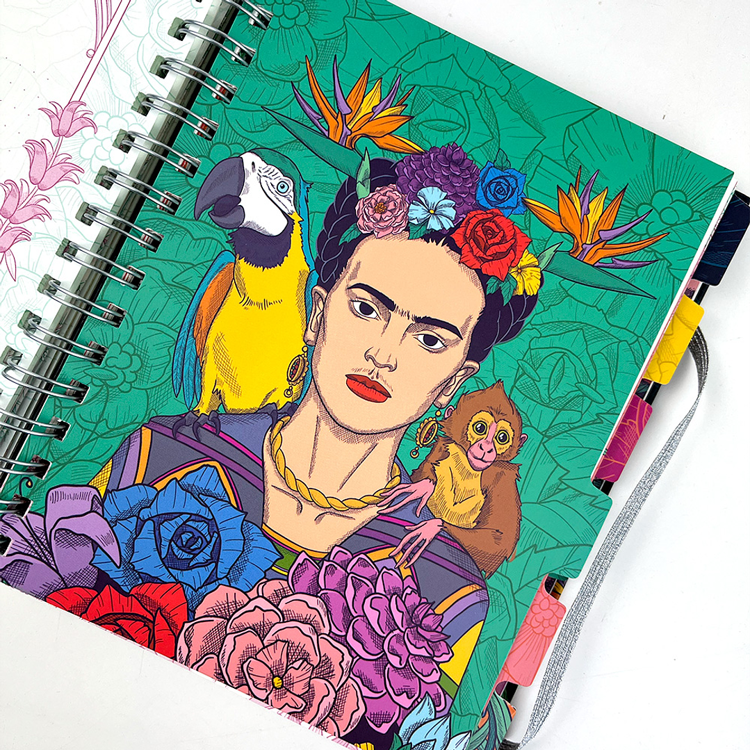 PLANNER 12 MESES 2025/BLACK FRIDA KAHLO 17,5X21,5CM  3