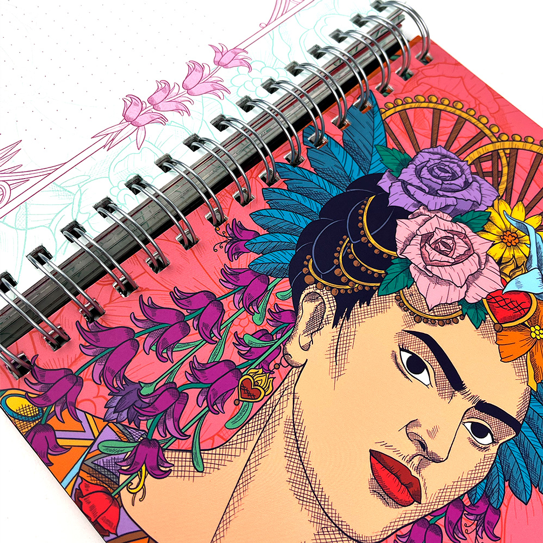PLANNER 12 MESES 2025/BLACK FRIDA KAHLO 17,5X21,5CM  6