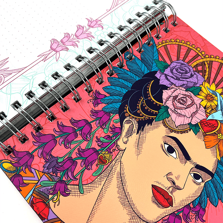 PLANNER 12 MESES 2025/BLACK FRIDA KAHLO 17,5X21,5CM  6
