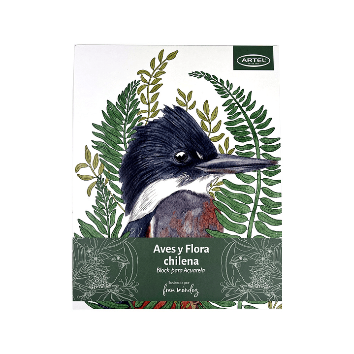 BLOCK PARA ACUARELAS AVES Y FLORA DE CHILE  1