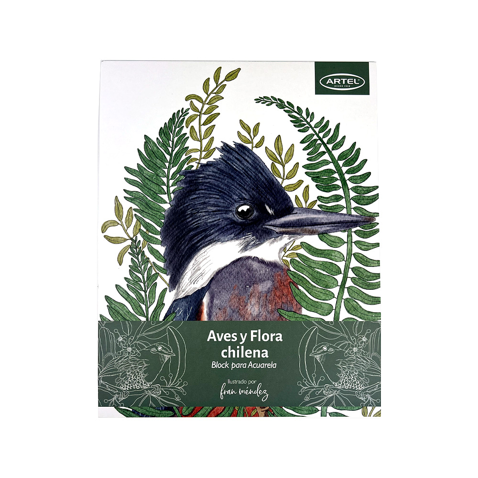 BLOCK PARA ACUARELAS AVES Y FLORA DE CHILE  1