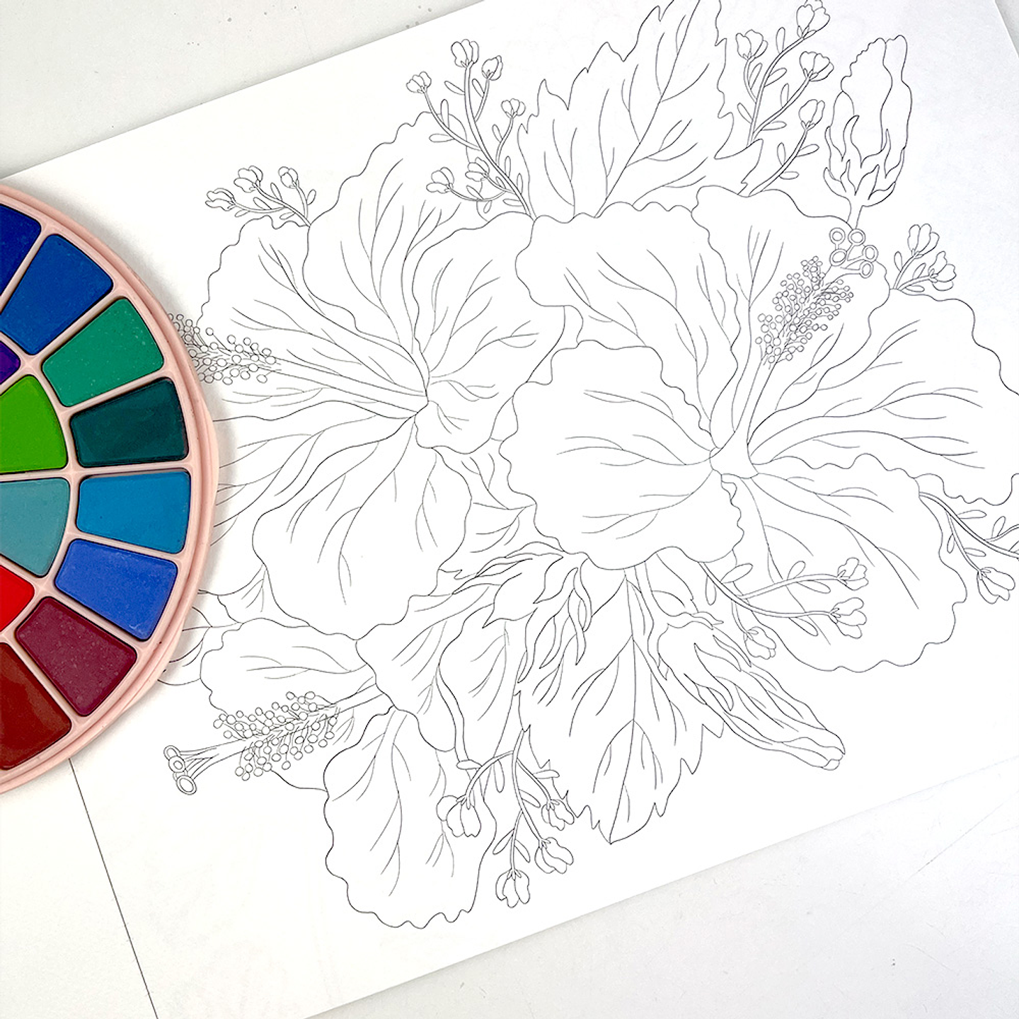 BLOCK PARA ACUARELAS FLORES DE ESTACIÓN  3