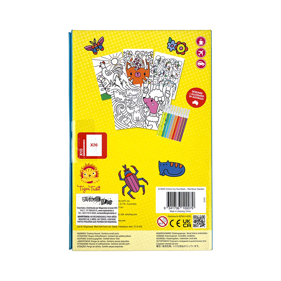 PINTAR POR NÚMEROS ARCOÍRIS  2