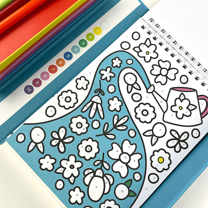 PINTAR POR NÚMEROS ARCOÍRIS  7