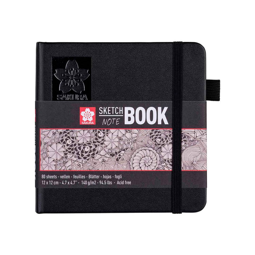 SKETCHBOOK SAKURA HOJA BLANCA CREMA 12X12CM 140GR 80 HOJAS  2