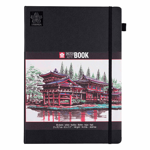 SKETCHBOOK SAKURA HOJA BLANCA CREMA A4 (21X29,7CM) 