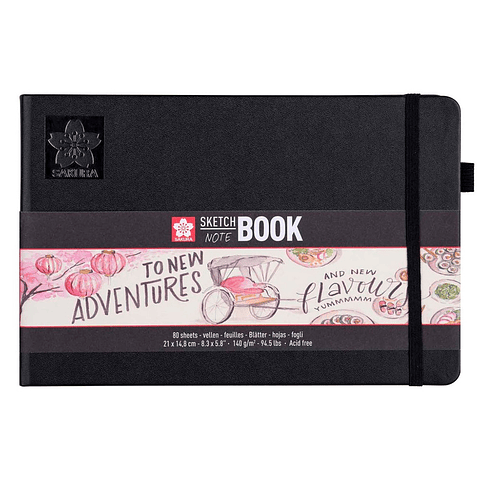 SKETCHBOOK SAKURA HOJA BLANCA CREMA A5 (14,8X21CM) 