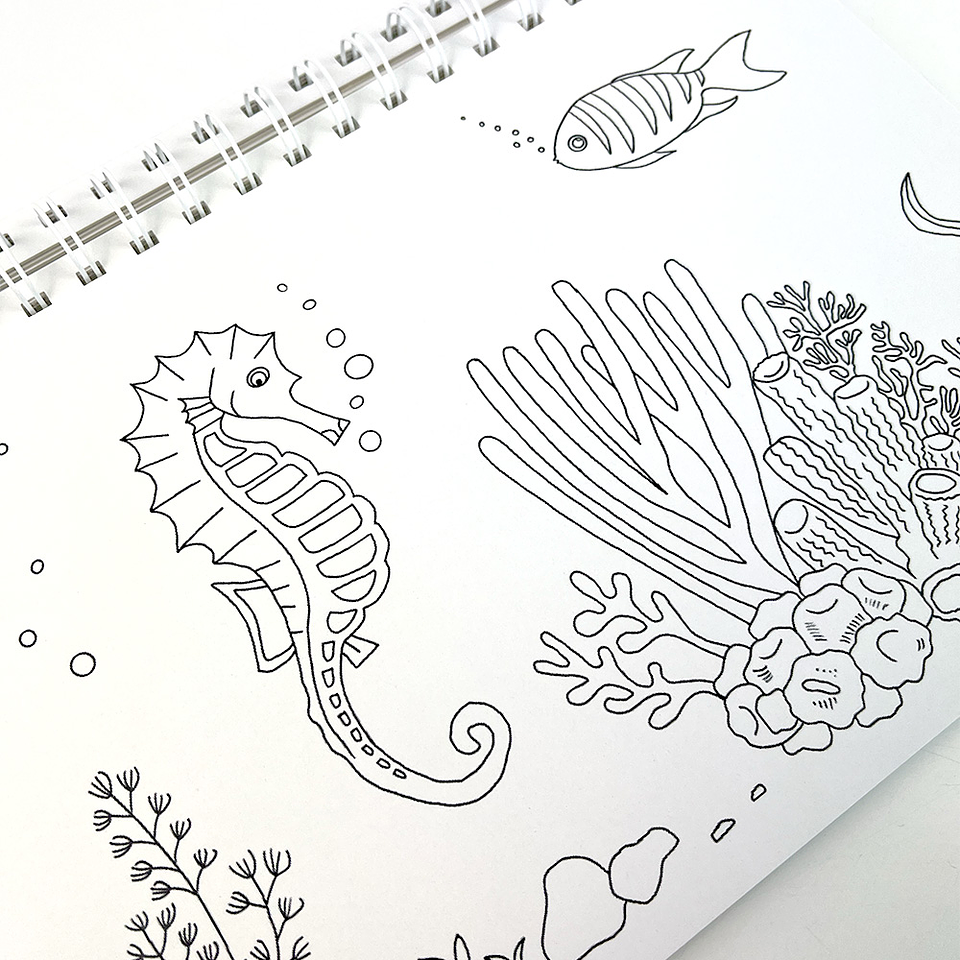 LIBRO PARA PINTAR MI OCÉANO  4