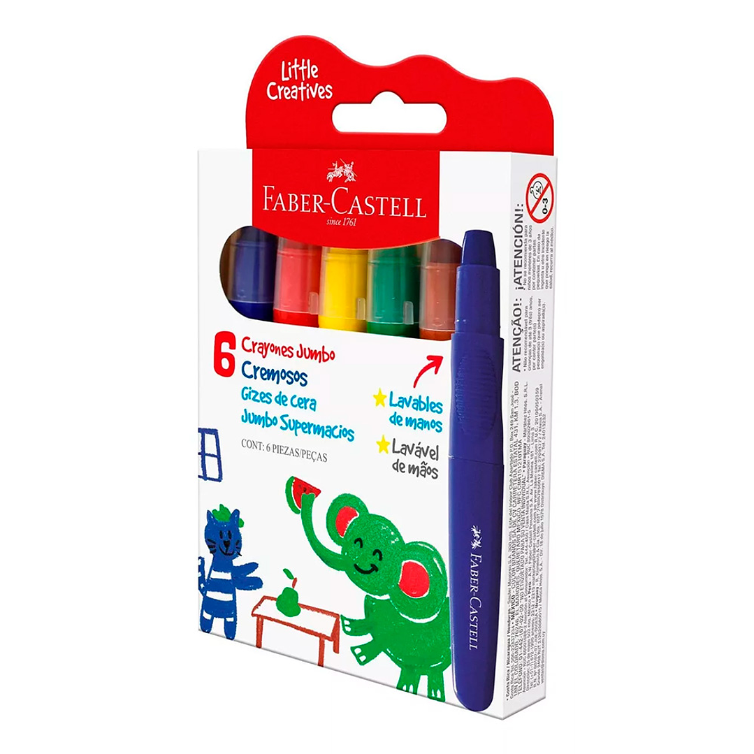 CRAYONES JUMBO CREMOSOS ESTUCHE X6  3