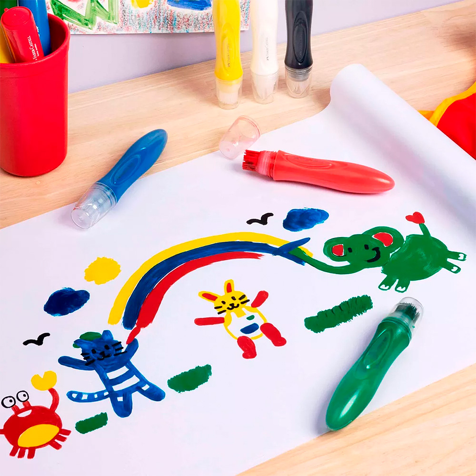 CHISGUETES TÉMPERA LITTLE CREATIVES FABER-CASTELL  5
