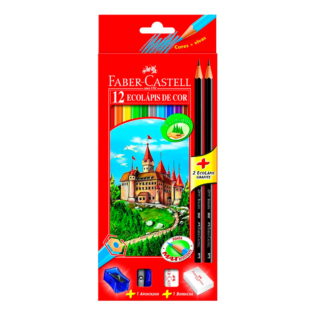 ECO LÁPIZ X12 + GOMA + SACAPUNTAS + 2 GRAFITOS  1