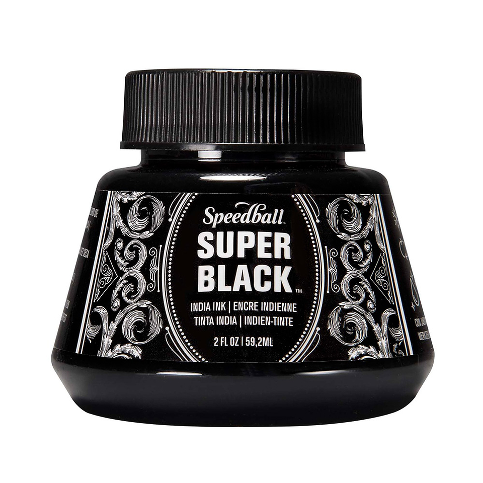 TINTA CHINA SPEEDBALL SUPER BLACK 59 ML  1