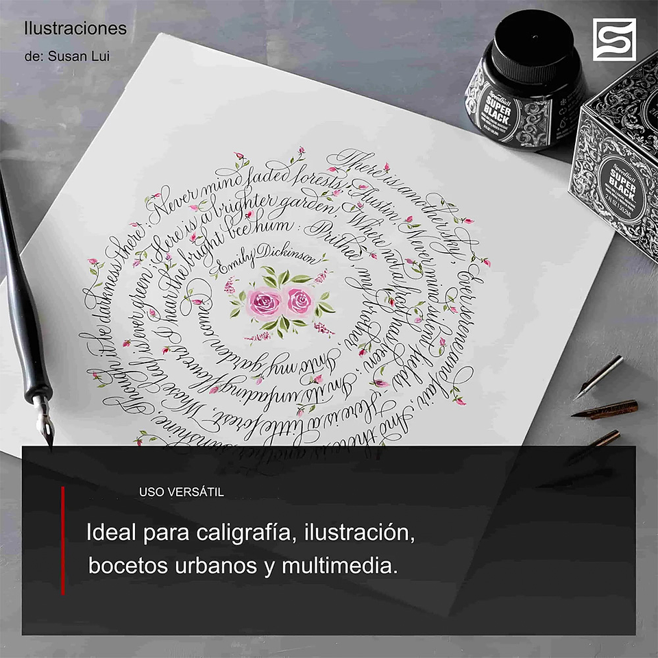 TINTA CHINA SPEEDBALL SUPER BLACK 59 ML  4