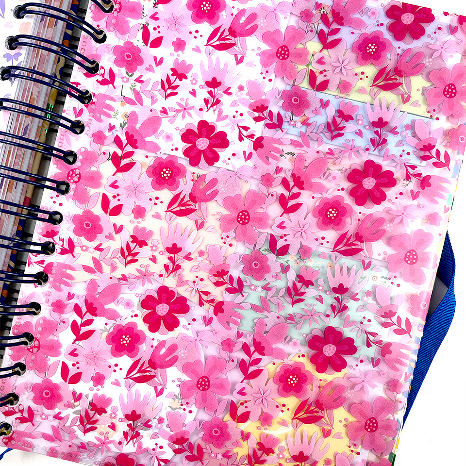 AGENDA ASCOTT C/ESPIRAL FLOWERED 22X17.1 CM  7