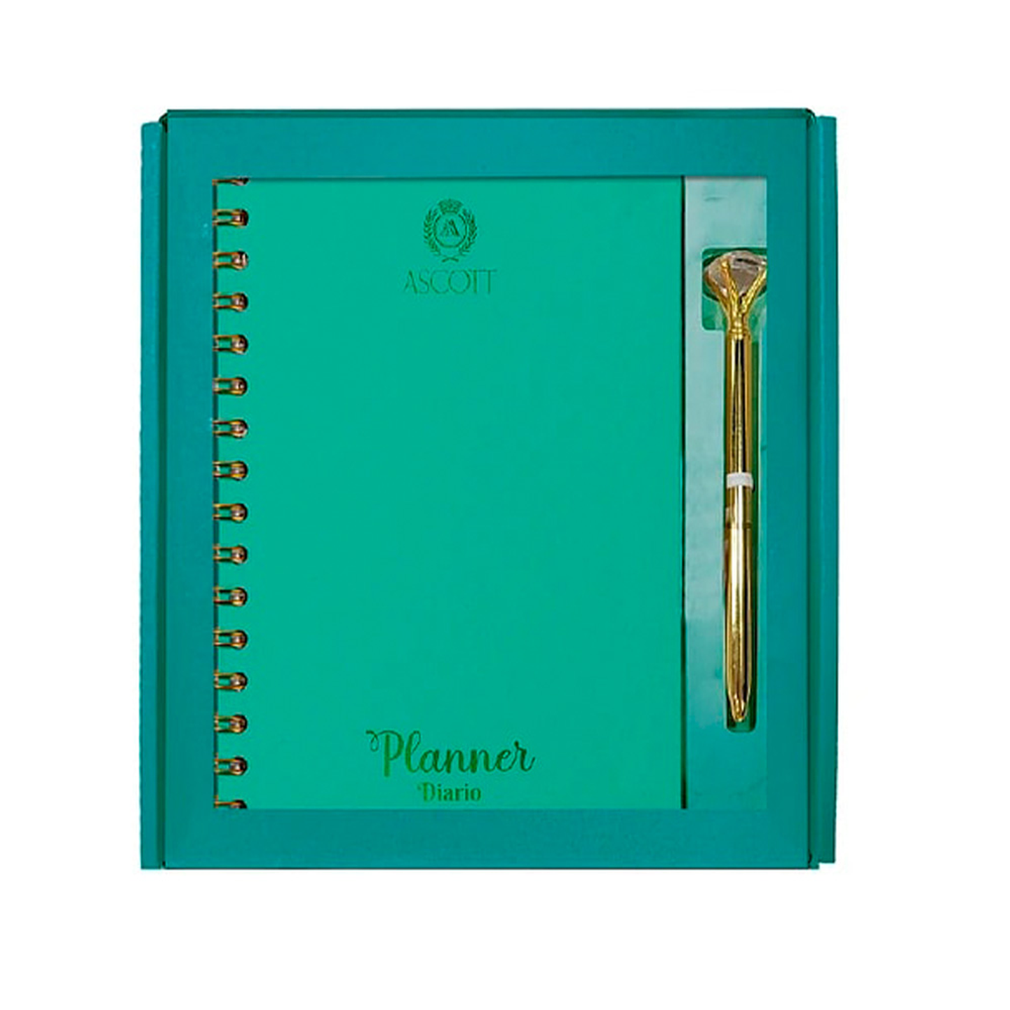 SET ASCORR PLANNER C/ESPIRAL + BOLIGRAFO NEGRO  1