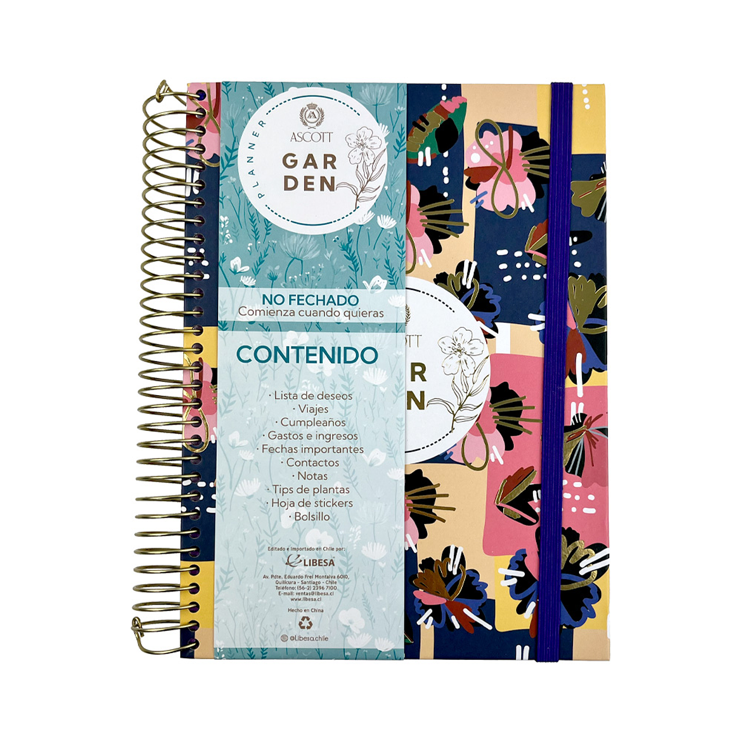 PLANNER ASCOTT GARDEN 20X14 CM  1